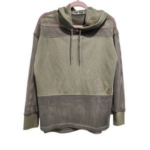 Green mesh hoodie by PINK